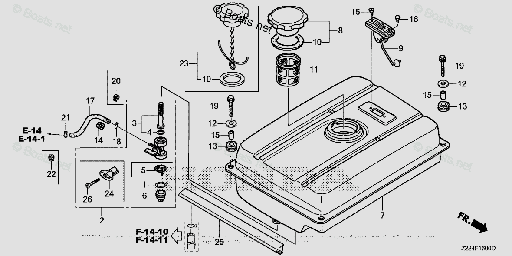 [HM-17510ZB4000ZB] TANQUE DE COMBUSTIBLE HONDA (MOTOR GX610)